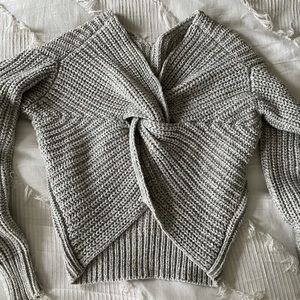 Back Tie Sweater